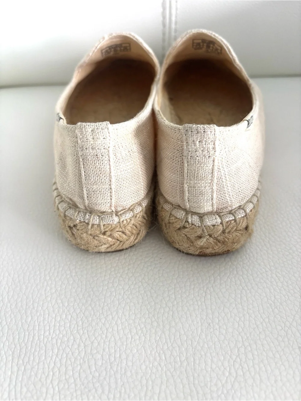 Soludos Peach Bum Slipper Espadrille Platform Slip Ons Size 7.5